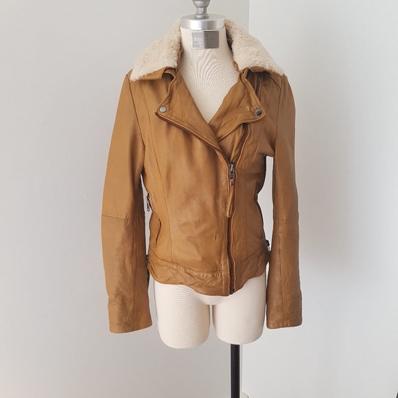 Muubaa Jackets & Blazers - Muubaa Leather Moto Jacket